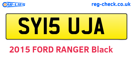 SY15UJA are the vehicle registration plates.