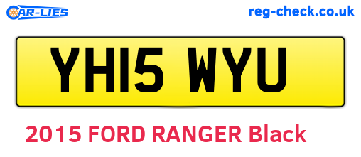 YH15WYU are the vehicle registration plates.