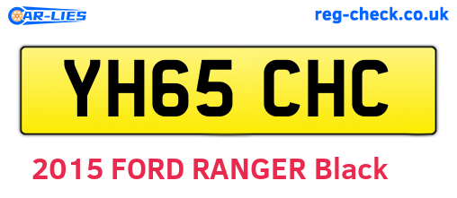 YH65CHC are the vehicle registration plates.
