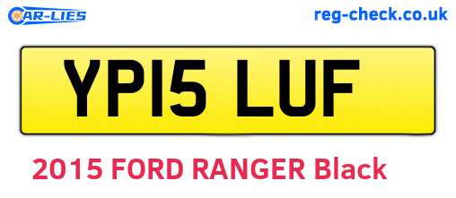 YP15LUF are the vehicle registration plates.