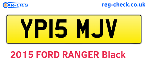 YP15MJV are the vehicle registration plates.
