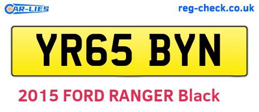 YR65BYN are the vehicle registration plates.