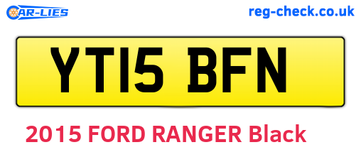 YT15BFN are the vehicle registration plates.