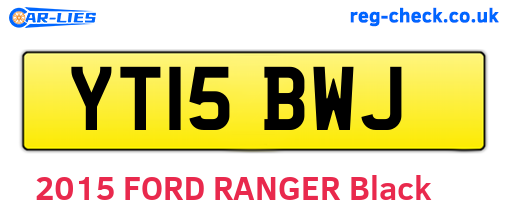 YT15BWJ are the vehicle registration plates.