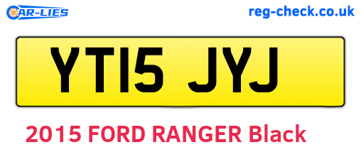 YT15JYJ are the vehicle registration plates.