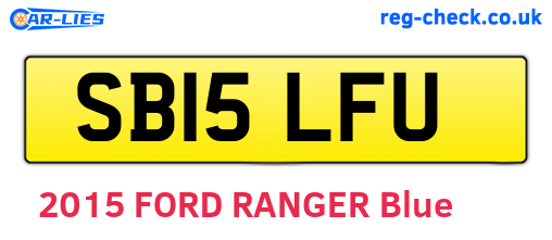 SB15LFU are the vehicle registration plates.