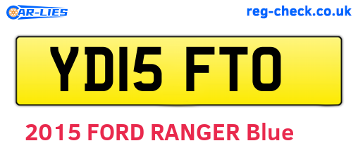 YD15FTO are the vehicle registration plates.