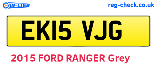 EK15VJG are the vehicle registration plates.