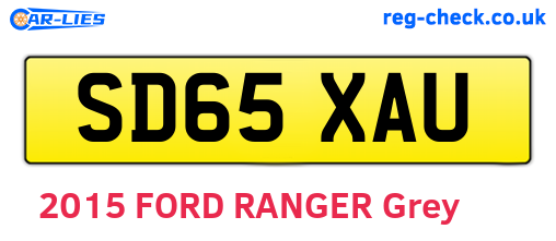 SD65XAU are the vehicle registration plates.