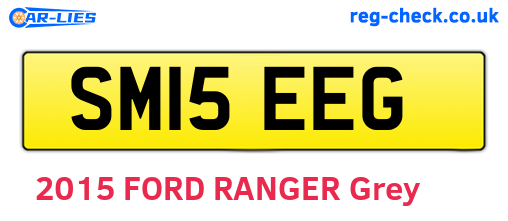 SM15EEG are the vehicle registration plates.