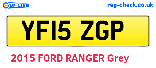 YF15ZGP are the vehicle registration plates.