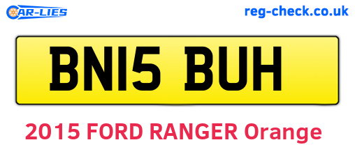 BN15BUH are the vehicle registration plates.