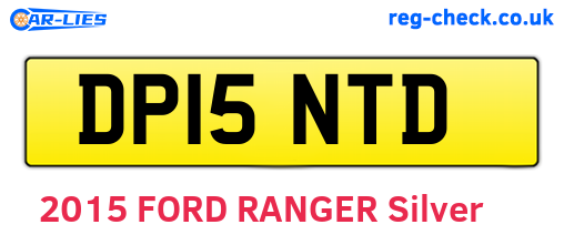 DP15NTD are the vehicle registration plates.