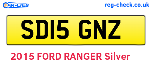 SD15GNZ are the vehicle registration plates.