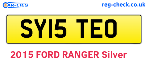 SY15TEO are the vehicle registration plates.