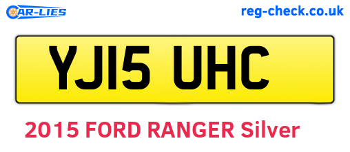 YJ15UHC are the vehicle registration plates.