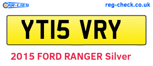 YT15VRY are the vehicle registration plates.