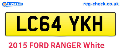 LC64YKH are the vehicle registration plates.