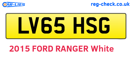 LV65HSG are the vehicle registration plates.