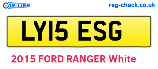 LY15ESG are the vehicle registration plates.