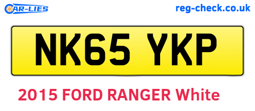 NK65YKP are the vehicle registration plates.