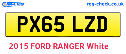 PX65LZD are the vehicle registration plates.