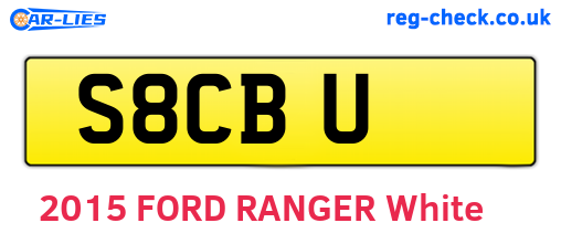 S8CBU are the vehicle registration plates.