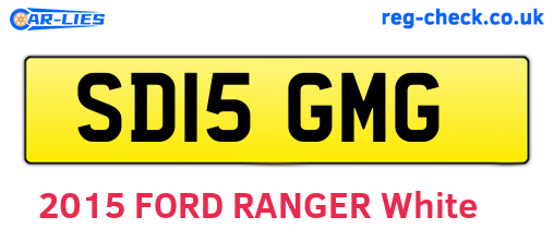SD15GMG are the vehicle registration plates.