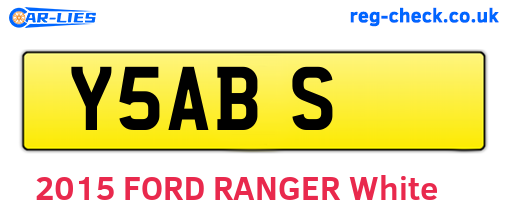 Y5ABS are the vehicle registration plates.
