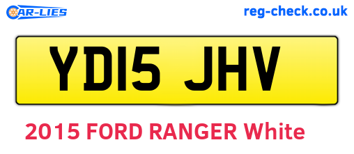 YD15JHV are the vehicle registration plates.