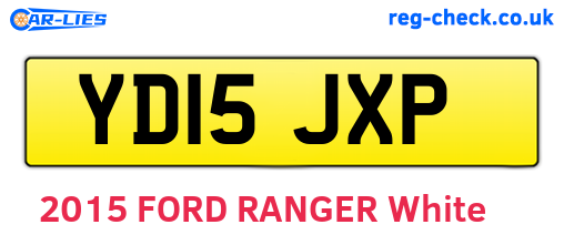 YD15JXP are the vehicle registration plates.