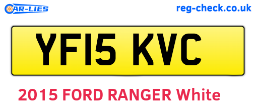 YF15KVC are the vehicle registration plates.