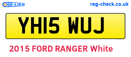 YH15WUJ are the vehicle registration plates.