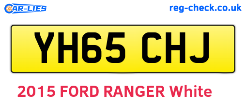YH65CHJ are the vehicle registration plates.