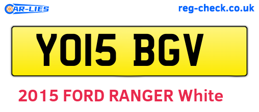 YO15BGV are the vehicle registration plates.