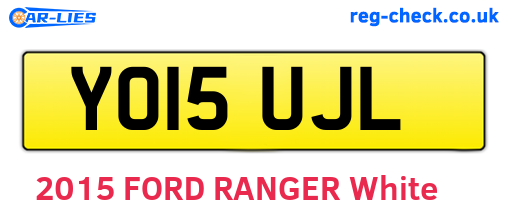 YO15UJL are the vehicle registration plates.