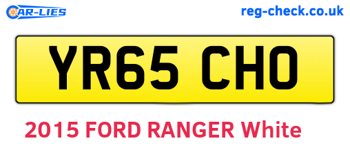 YR65CHO are the vehicle registration plates.