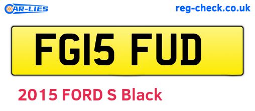 FG15FUD are the vehicle registration plates.