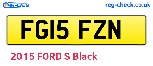 FG15FZN are the vehicle registration plates.