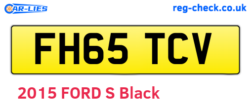 FH65TCV are the vehicle registration plates.