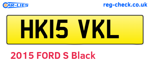 HK15VKL are the vehicle registration plates.