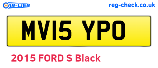 MV15YPO are the vehicle registration plates.