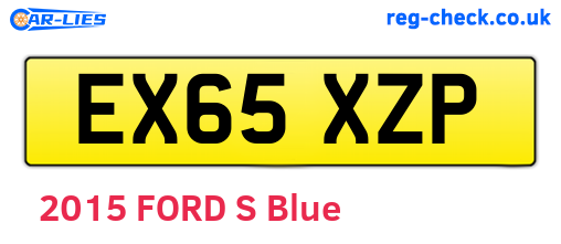 EX65XZP are the vehicle registration plates.