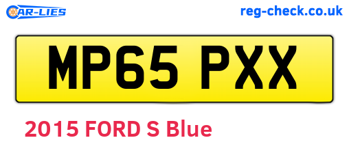 MP65PXX are the vehicle registration plates.