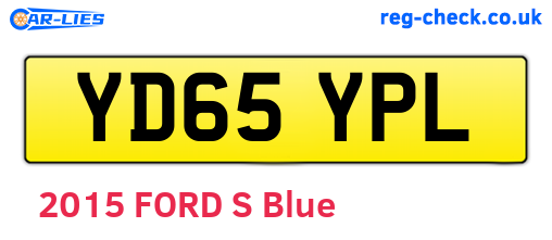 YD65YPL are the vehicle registration plates.