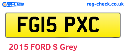FG15PXC are the vehicle registration plates.