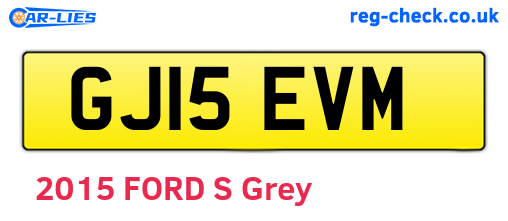 GJ15EVM are the vehicle registration plates.