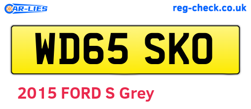 WD65SKO are the vehicle registration plates.