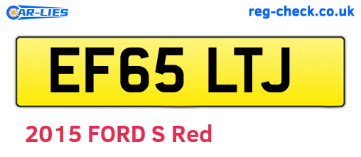 EF65LTJ are the vehicle registration plates.