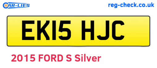 EK15HJC are the vehicle registration plates.